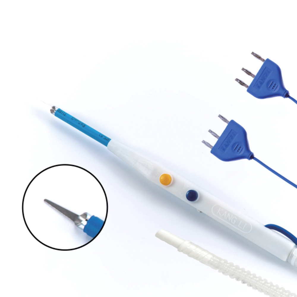 200mm Sharp Blade Stainless Steel Hand Switch Type Disposable Surgical Electrode Pencil